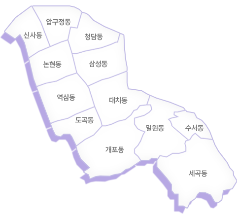 강남구립도서관 지도 이미지